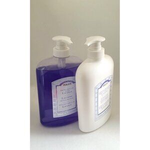 Perlier Natural Recipe Lavender Lotion Bath Shower Gel Set 16.9oz Made in Italy
